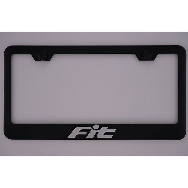 Fit Chevy Equinox Matt Black Liecnese Plate Frame Caps 